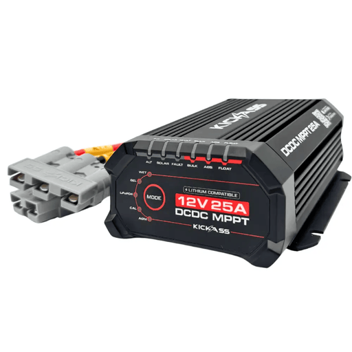 KickAss Smart 12V/24V 25A DCDC Charger Solar MPPT Bluetooth Pre-Wired Anderson – view 1