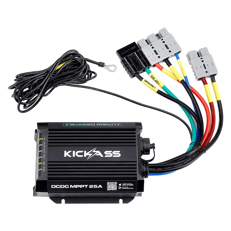 KickAss Smart 12V/24V 25A DCDC Charger Solar MPPT Bluetooth Pre-Wired Anderson – view 4