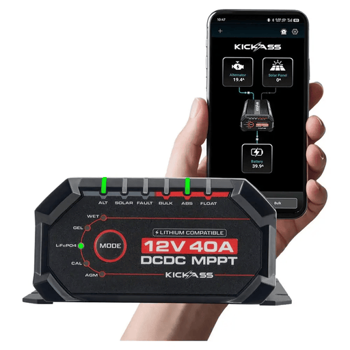 KickAss Smart 12V/24V 40A DCDC Charger With Solar MPPT Bluetooth – view 2