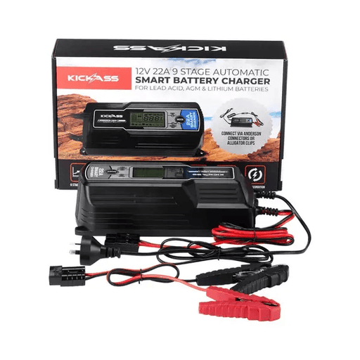 KickAss 12V 22Amp ACDC 9 Stage Smart Battery Charger – view 2