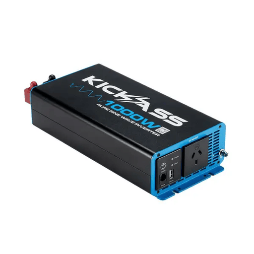 KickAss General KickAss 12V to 240V Pure Sine Wave 1000W Inverter KickAss 12V to 240V Pure Sine Wave 1000W Inverter | NZ