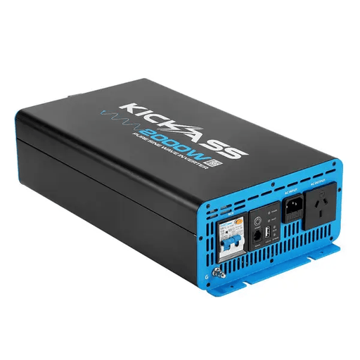 KickAss General KickAss 12V to 240V Pure Sine Wave 2000W Inverter KickAss 12V to 240V Pure Sine Wave 2000W Inverter - NZ