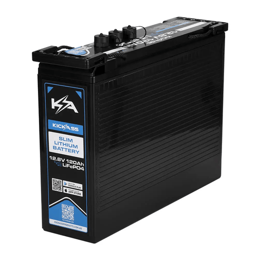 KickAss Smart 12V 120Ah Lithium Slimline Deep Cycle Battery – view 1