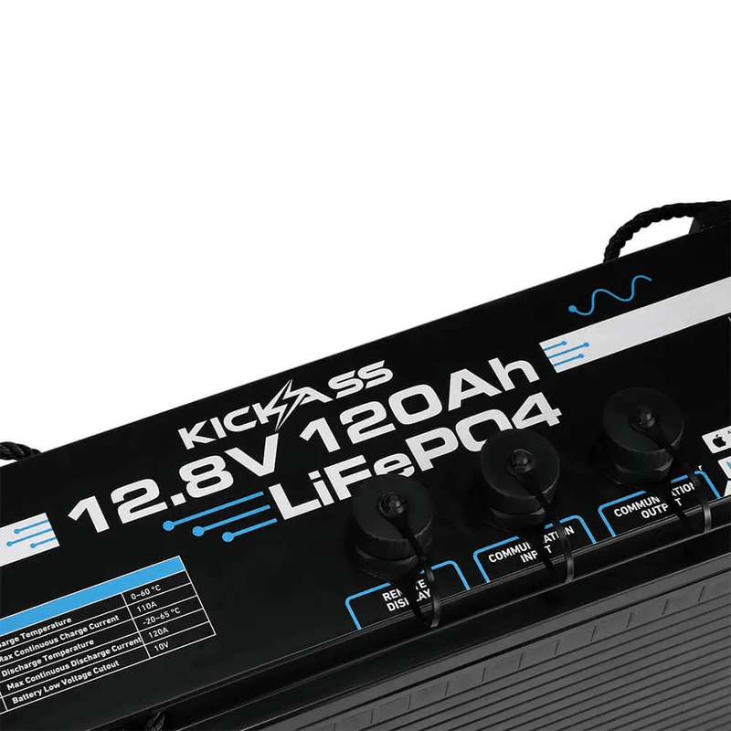 KickAss Smart 12V 120Ah Lithium Slimline Deep Cycle Battery – view 6