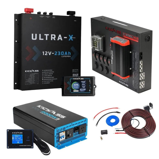 KickAss Smart 12V 230Ah Ultra-X Lithium Slimline Dual Battery Kit – view 1