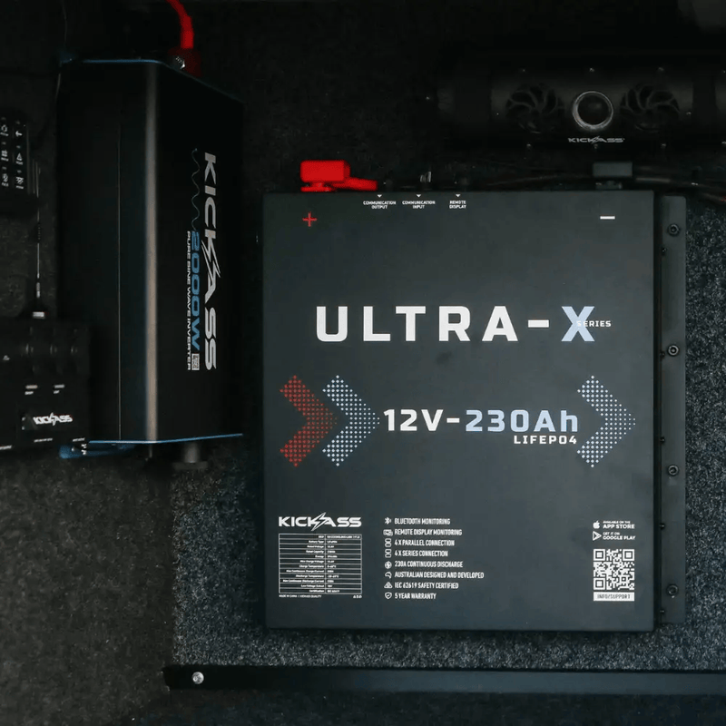 KickAss Smart Ultra-X 12V 230Ah Lithium Slimline Deep Cycle Battery – view 3