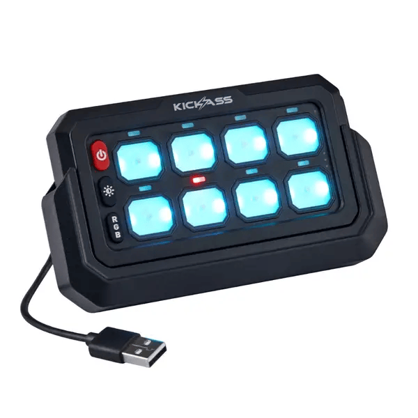 KickAss 12/24V 8 Gang Wireless Switch Panel With Magnetic Cradle – view 7
