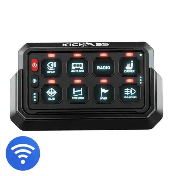 KickAss 12/24V 8 Gang Wireless Switch Panel With Magnetic Cradle – view 8