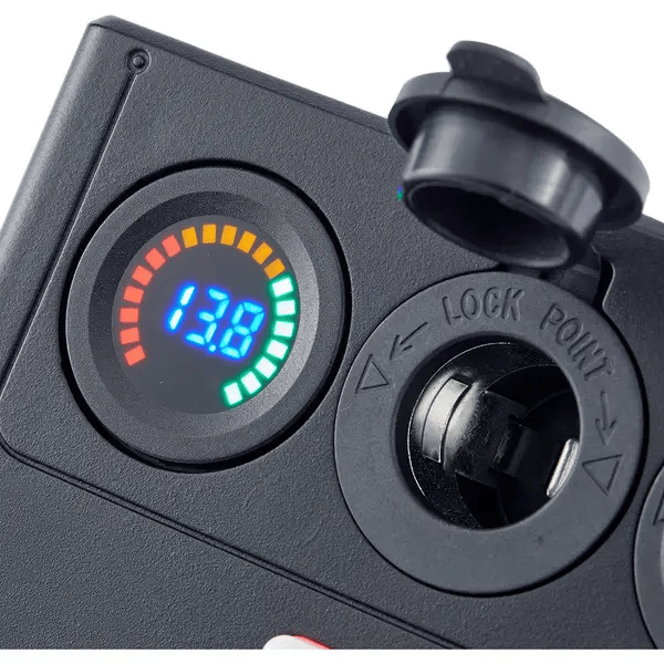 KickAss 12V Mini Control Box with Anderson, USB & Cig Sockets – view 4