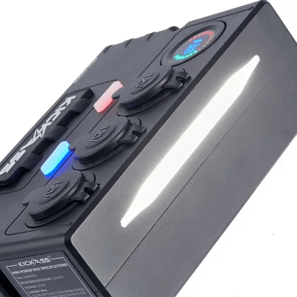 KickAss 12V Mini Control Box with Anderson, USB & Cig Sockets – view 5