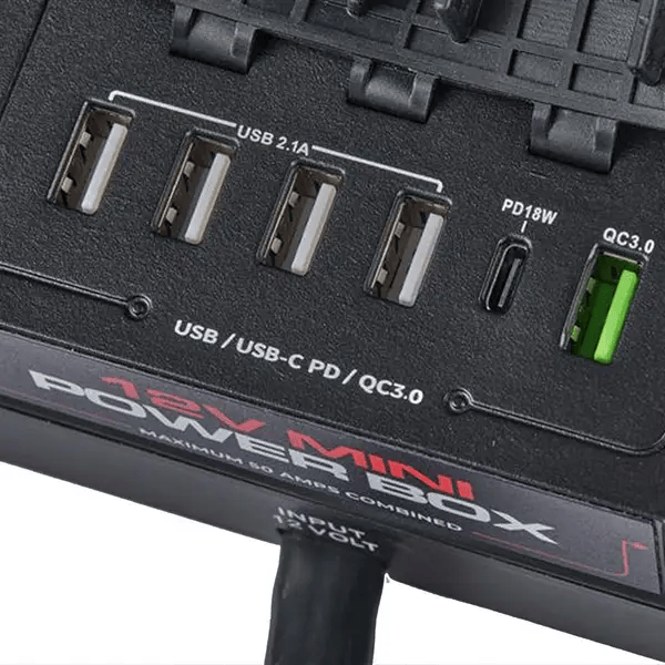 KickAss 12V Mini Control Box with Anderson, USB & Cig Sockets – view 6