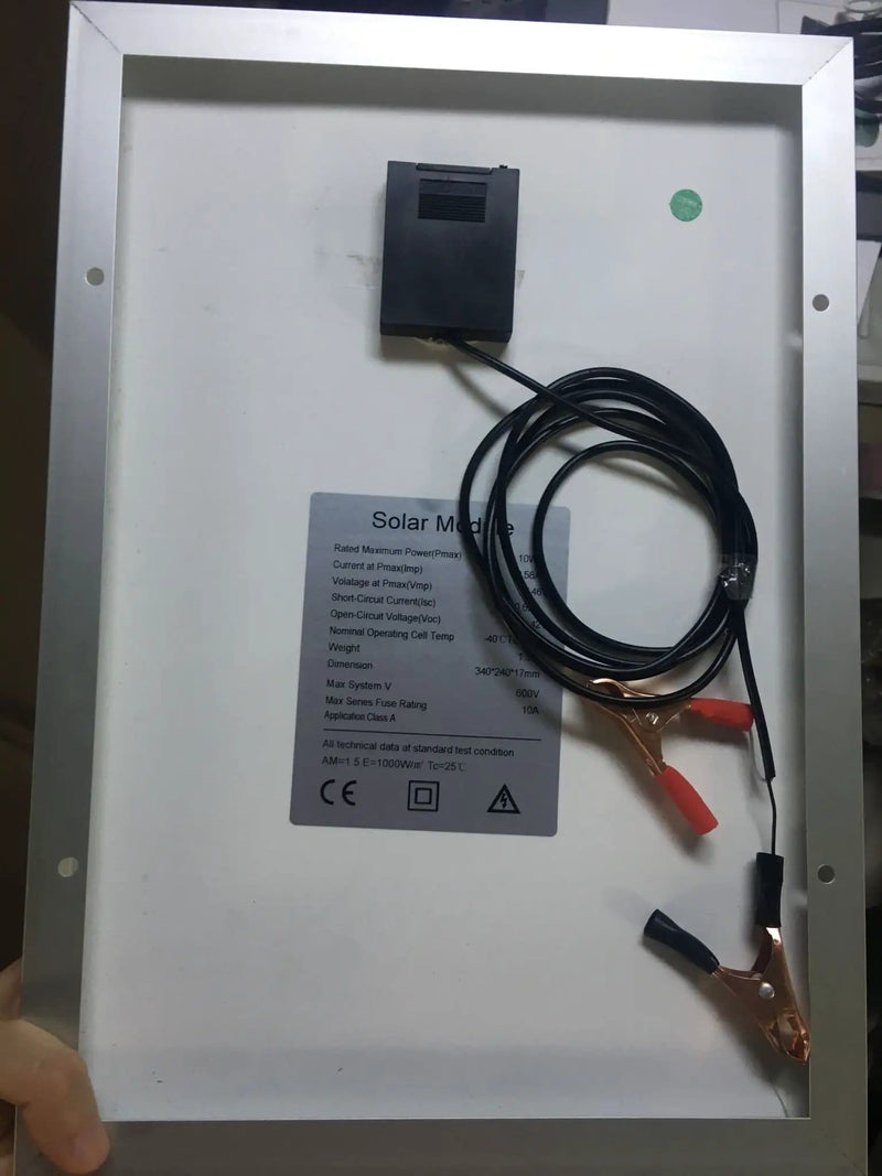salelink.co.nz Unbranded 10W Solar Panel 10W 12V Solar Panel With Durable Aluminium Frame