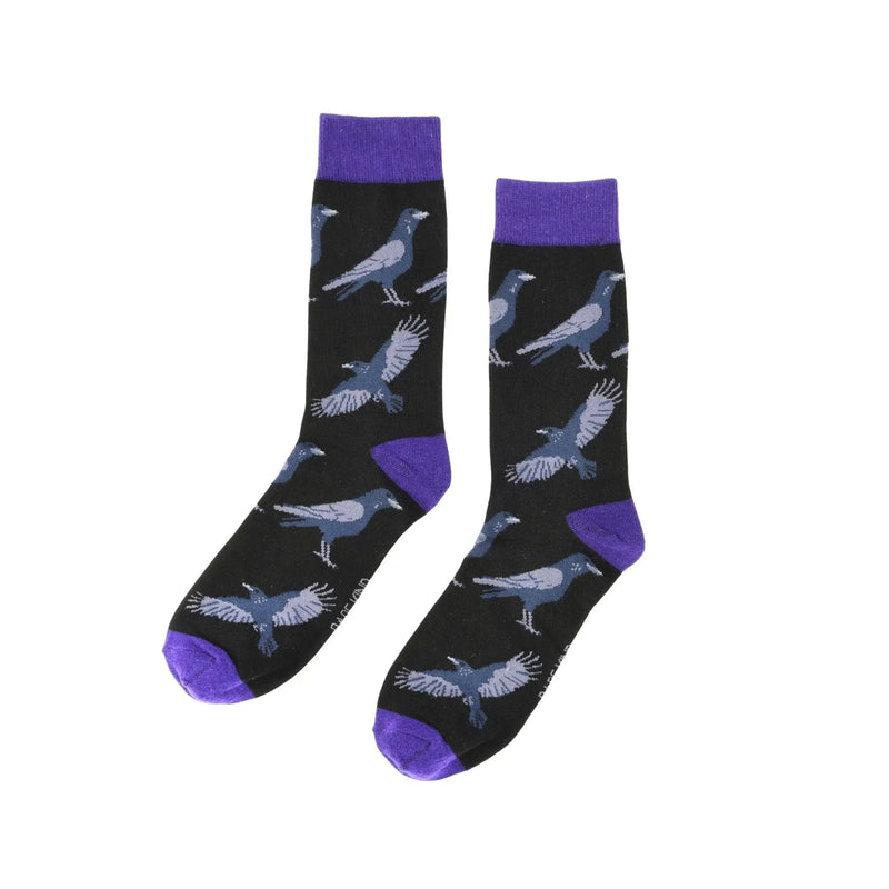 Barekind NZ Socks Save the Raven Bamboo Socks Save the Raven Bamboo Socks