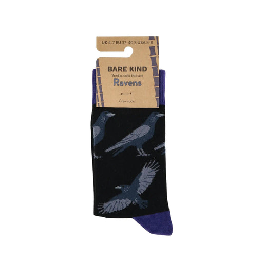 Barekind NZ Socks Save the Raven Bamboo Socks Save the Raven Bamboo Socks
