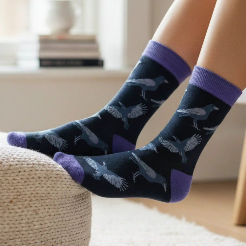 Barekind NZ Socks Save the Raven Bamboo Socks Save the Raven Bamboo Socks