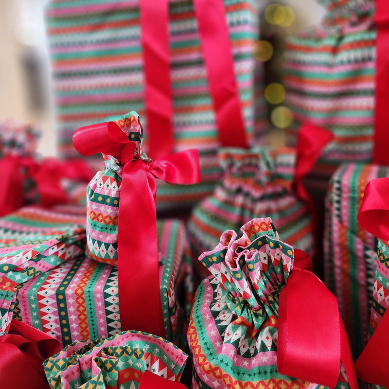 Waste Free Celebrations Fabric Gift Bags Fiesta (Reusable Gift Bag Set) Fiesta (Reusable Gift Bag Set)