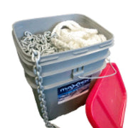 Maxwell RC6 Anchoring Set 100m Rope 15m Chain Swivel 6kg Maxset – view 4