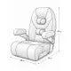 Absolute Marine Boat Seats CAPTAINS DELUXE TALL CHAIR BLACK CAPTAINS DELUXE TALL CHAIR BLACK