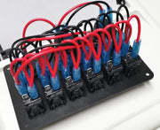 6 Gang LED Rocker Switch Panel Circuit Breakers Charger 12V USB – view 4