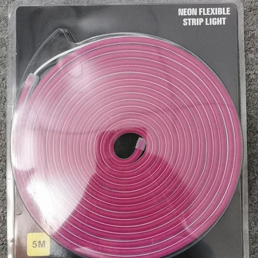 5M Pink DC 12V Flex LED Strip Neon Rope Light Silicone Sign Decor – view 2