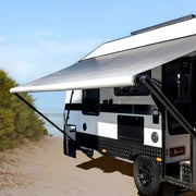 Aussie Traveller Sunburst Eclipse Roll Out awnings 12' - Black – view 2
