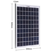 salelink.co.nz Unbranded 10W Solar Panel 10W 12V Solar Panel With Durable Aluminium Frame