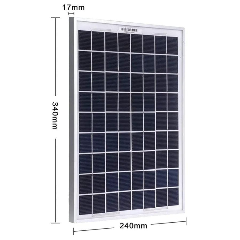 salelink.co.nz Unbranded 10W Solar Panel 10W 12V Solar Panel With Durable Aluminium Frame