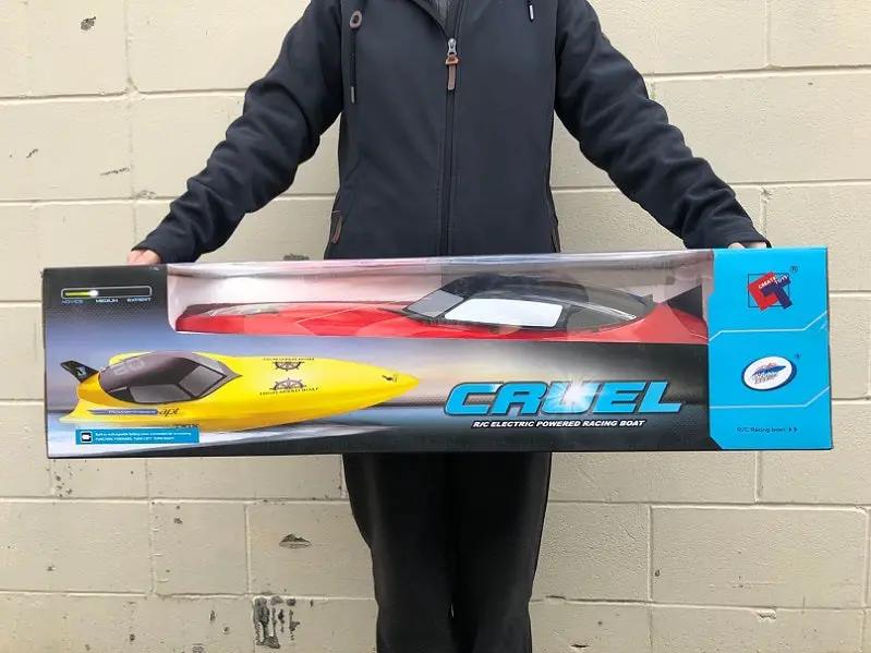 dealonline.co.nz dealonlinenz Racing Boat - 74CM Large Size RC High-Powered 74cm Large RC Racing Boat With 2 4G Remote