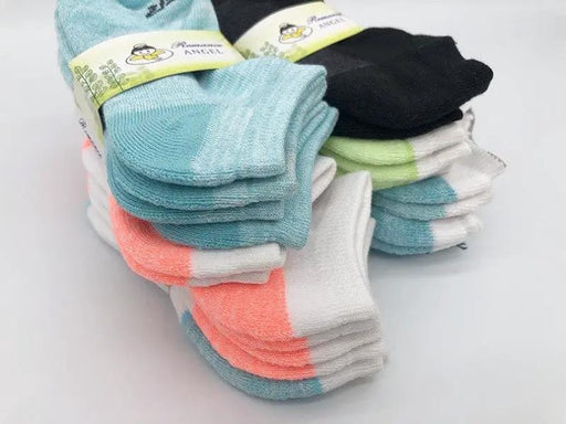 (12 Pairs) 4-6 Years Kids' Ankle Socks Cushion Socks – view 2