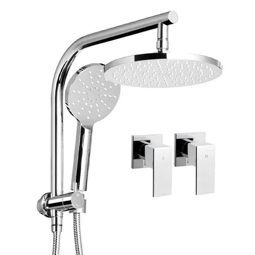 SportZone.co.nz Home & Garden > Bathroom Accessories Cefito 9'' Rain Shower Head Set Handheld Round High Pressure Twins Tap Chome Cefito 9'' Rain Shower Head Set Handheld Round High Pressure Twins Tap Chome
