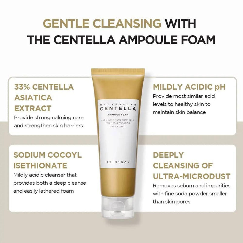 Poppy Gifts Skin Care SKIN1004 Madagascar Centella Ampoule Foam 125ml SKIN1004 Madagascar Centella Ampoule Foam 125ml
