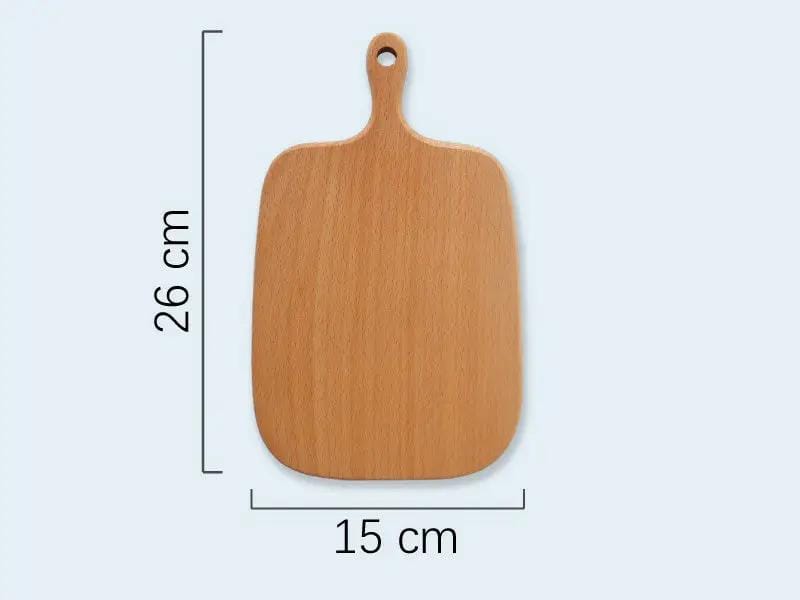 Creative Solid serving board, wooden kitchen cutting board, multi-functional bread board and serving tray – view 2