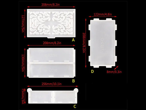 Jewelry Storage Moulds Set for DIY Craft and Resin Art - 03 – view 1