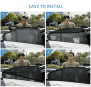 4pcs/set Car Front & Rear Side Window Sun Shade Cover Visor Mesh Shield Sunshade – view 9