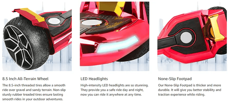 salelink.co.nz Unbranded 8.5inch Hoverboard Eight Point Five Inch Off Road Hoverboard With Speaker