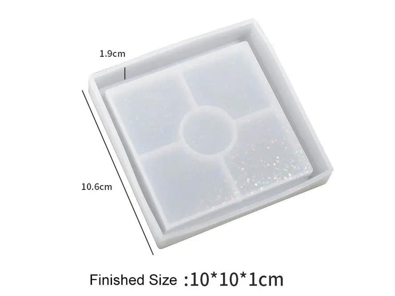 Holographics Coaster Moulds - Round/Square/Hexagonal – view 15