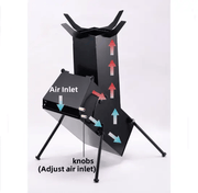 salelink.co.nz Unbranded Rocket Stove 34x25x49cm Rocket Stove 34x25x49cm | Action Outdoors NZ