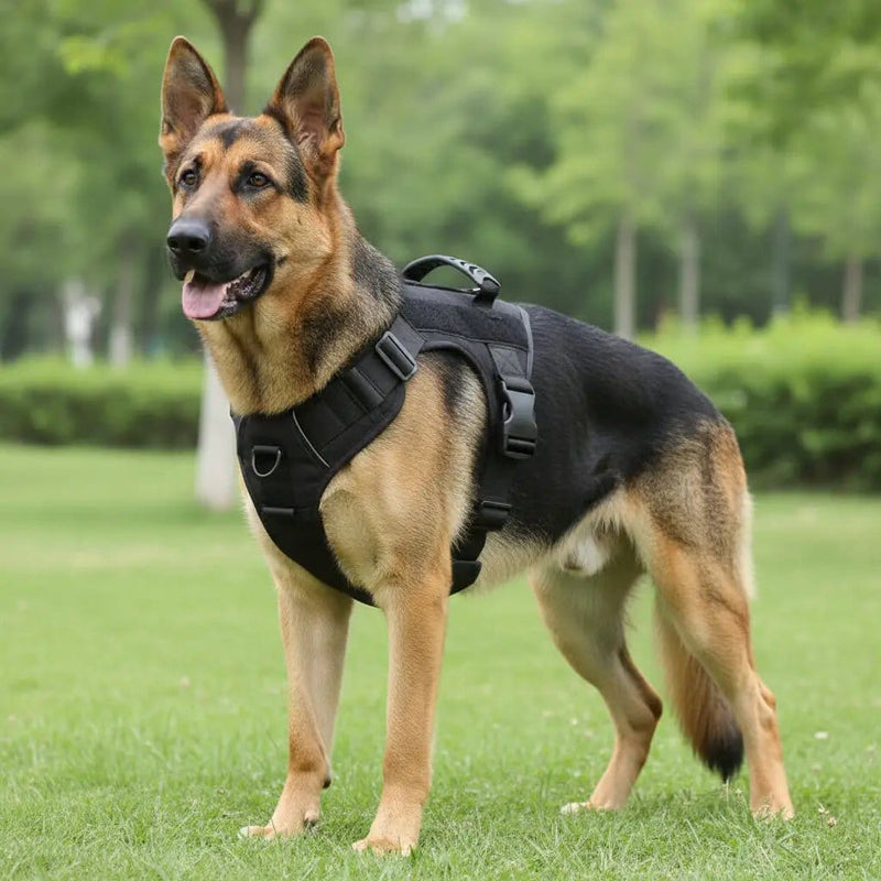 Tactical Dog Harness Training Walking Collar Vest Pet Adjustable Chest Strap – view 2