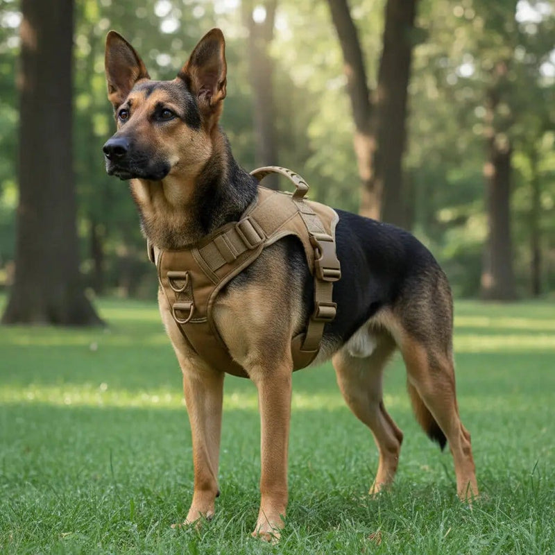Tactical Dog Harness Training Walking Collar Vest Pet Adjustable Chest Strap – view 3