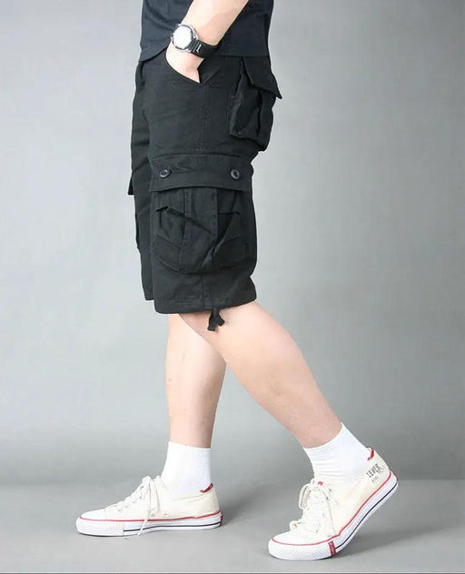 Cargo Short 1/2 Pants Outdoor Solid Color Work Short Multi-pocket Hiking Camping – view 2