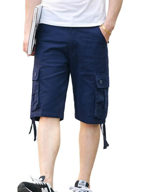 Cargo Short 1/2 Pants Outdoor Solid Color Work Short Multi-pocket Hiking Camping – view 1