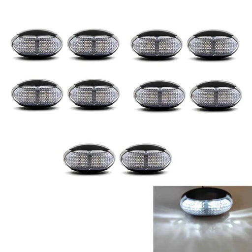 10 x Side Marker Lights White Trailer Truck – view 1