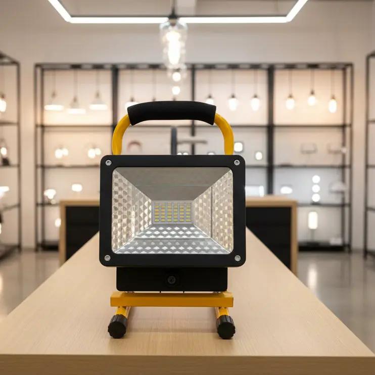 Rechargeable Portable LED Work Light with Stand,30LEDs,50W Water-resistant – view 2
