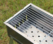 Folding Barbecue BBQ Charcoal Grill 62cm x 23cm High 46cm – view 3