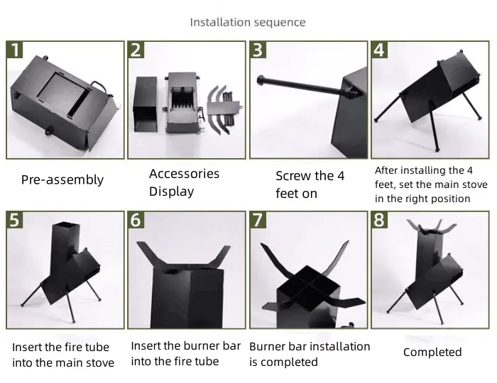 salelink.co.nz Unbranded Rocket Stove 34x25x49cm Rocket Stove 34x25x49cm | Action Outdoors NZ