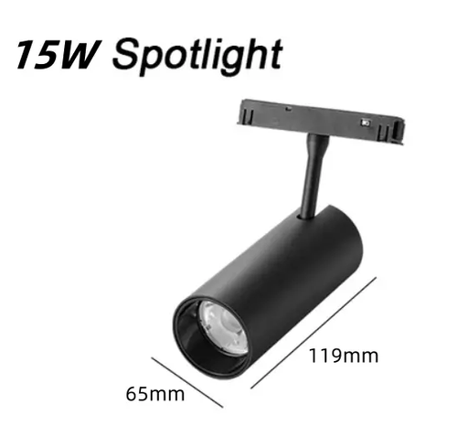 LED 15W Spot Light Magnetic Track Light Warm White