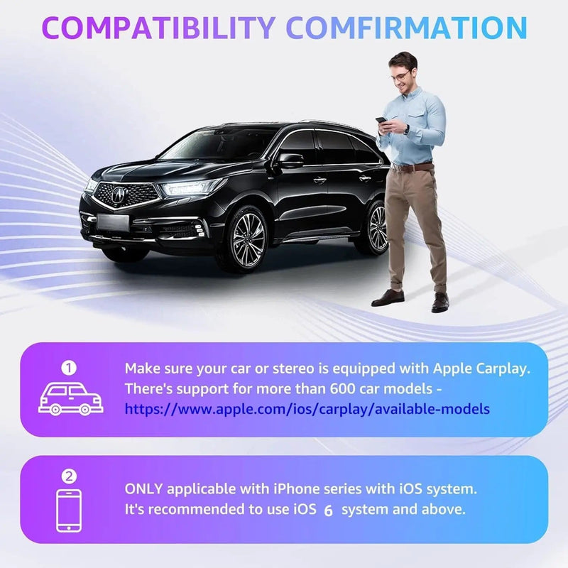 Wireless CarPlay Adapter for iPhone lOS 6 and above – view 8