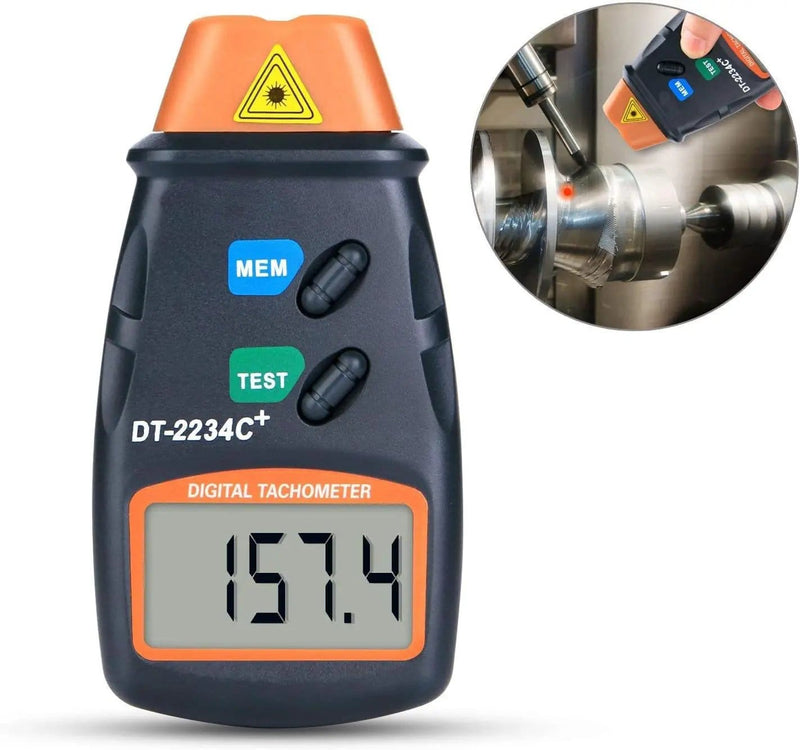 LCD Laser Photo Tachometer RPM Tester Speed Meter – view 1