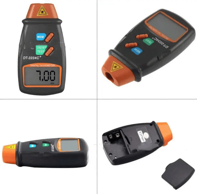LCD Laser Photo Tachometer RPM Tester Speed Meter – view 2