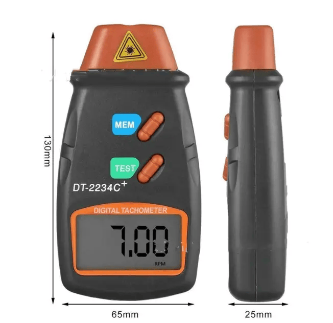 LCD Laser Photo Tachometer RPM Tester Speed Meter – view 5
